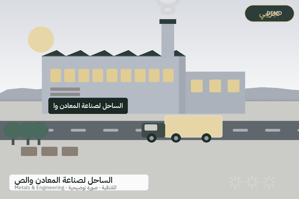 Demo facility illustration — Al-Sahel metal products